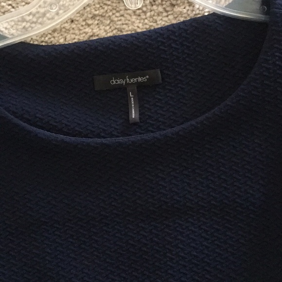 Navy Daisy Fuentes dress size large - Picture 6 of 7